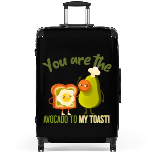 You Are The Avocado To My Toast Vegan Couple Suitcases
