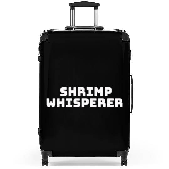 shrimp whisperer Suitcases
