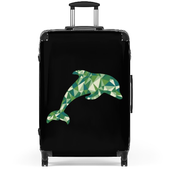 the dolphin green Suitcases