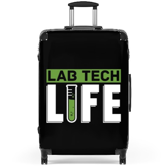 Lab Tech Life Laboratory Technician Science Suitcases