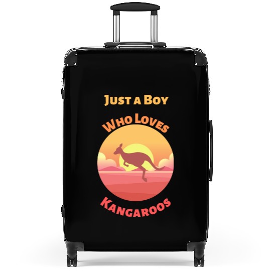 Just A Boy Who Loves Kangaroos Suitcases