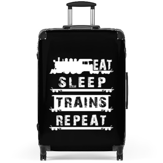 Railfan Outfit For Him Men Boys Eat Sleep Trains R Suitcases