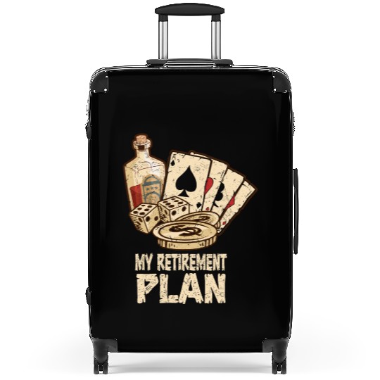 Poker Player Retirement Plan Playing Poker Suitcases