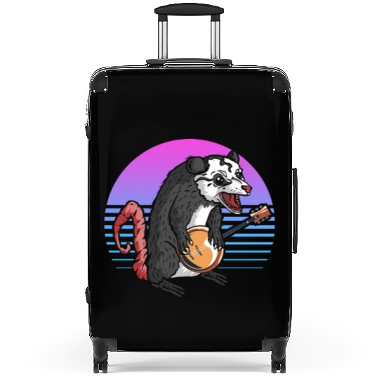 Banjo Opossum Folk Country Music Lover Suitcases