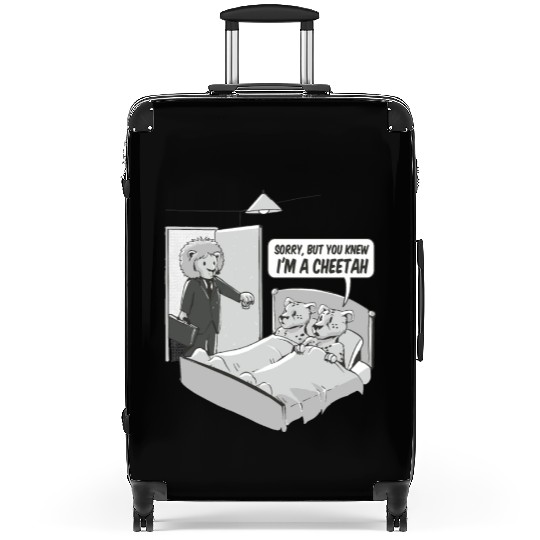 Cheating cheetah Suitcases