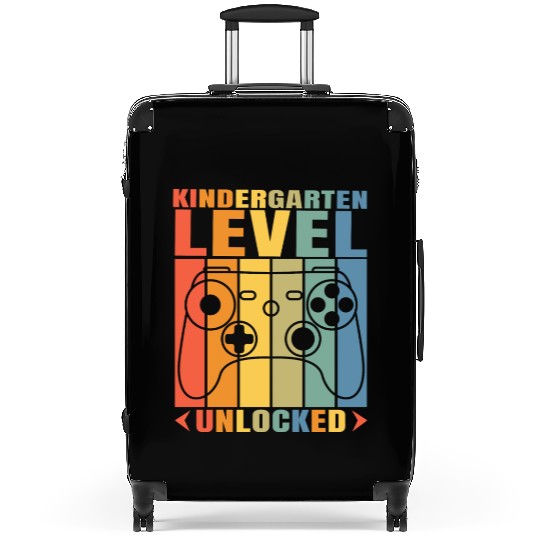 Back to School Kindergarten Level Unlocked Gamer Suitcases