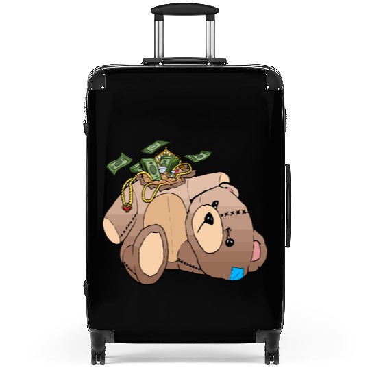 Money Teddy Bear Riches Suitcases