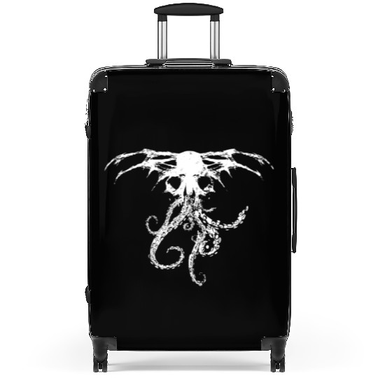 Tentacle Monster Skull - White Suitcases