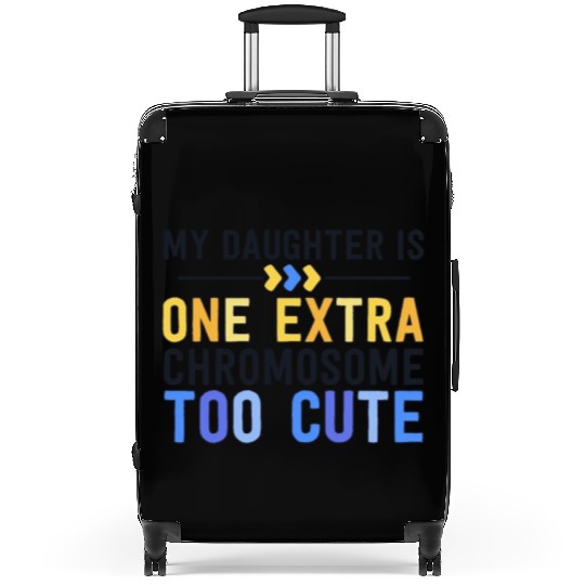 Family Down Syndrome Awareness for Dad Mom Extra Suitcases