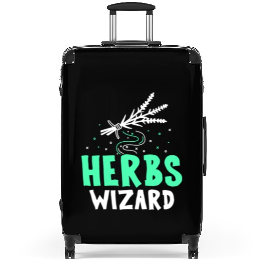 Herbs Wizard Herbalist Herb Herbalism Gardening Suitcases