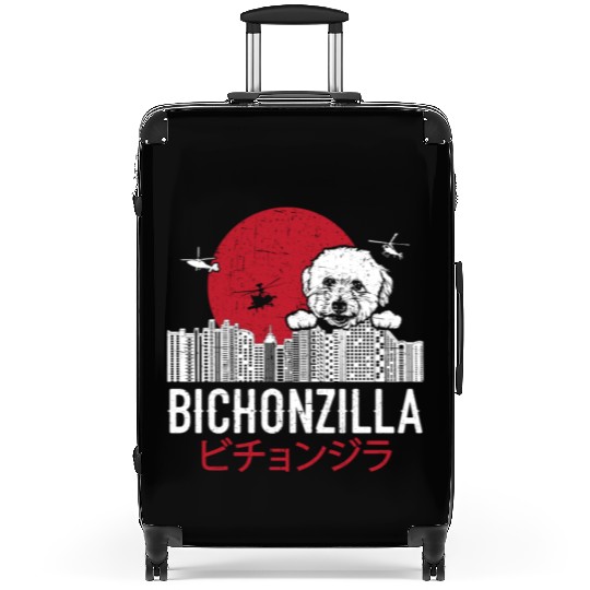 Bichonzilla Bichon Frise Dog Lover Puppy Suitcases
