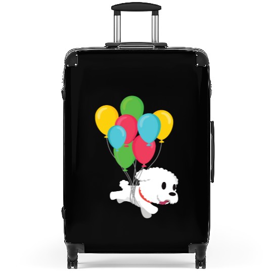 Bichon Frise Dog Lover Dog Breeder Puppy Paw Love Suitcases