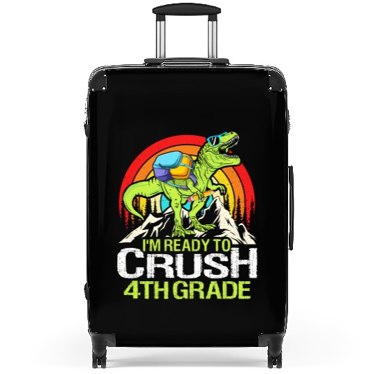 Ready To Crush 4th Grade Back To School Dinosaur Suitcases