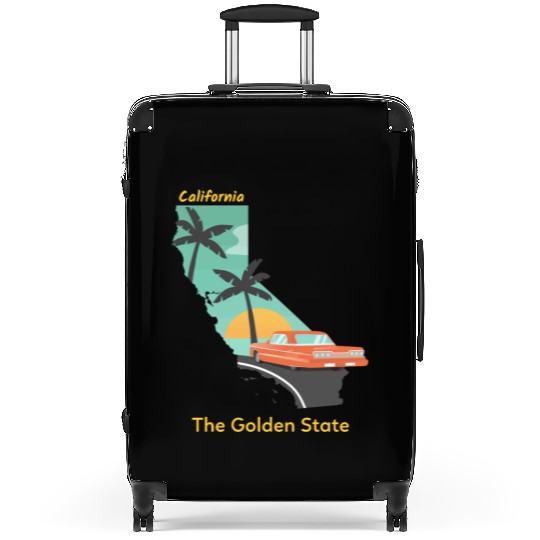 California The Golden State Suitcases