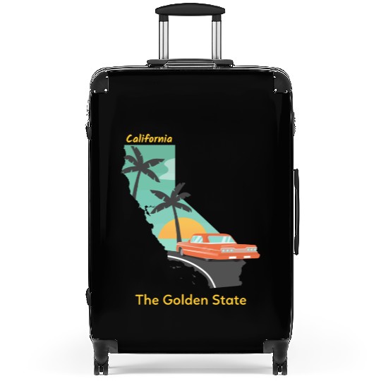 California The Golden State Suitcases