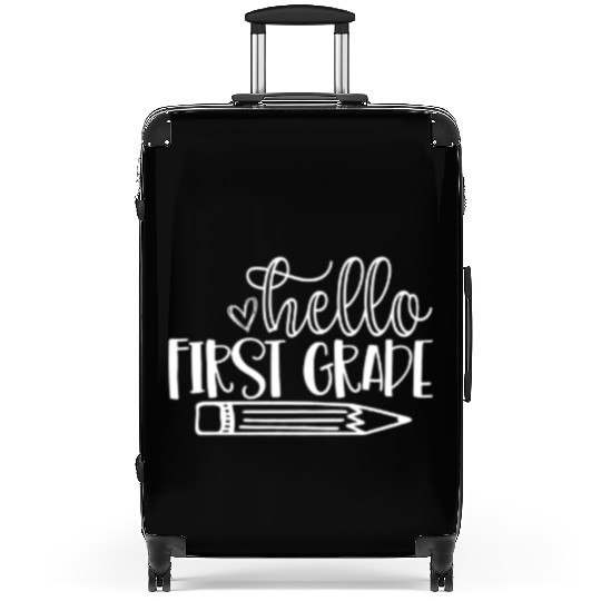 Hello First Grade Back to School Student Teacher Suitcases