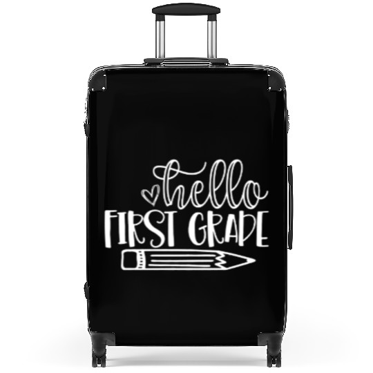 Hello First Grade Back to School Student Teacher Suitcases