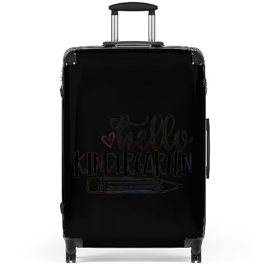 Back to School Hello Kindergarten Student Teacher Suitcases