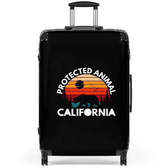 California Bear Retro Suitcases