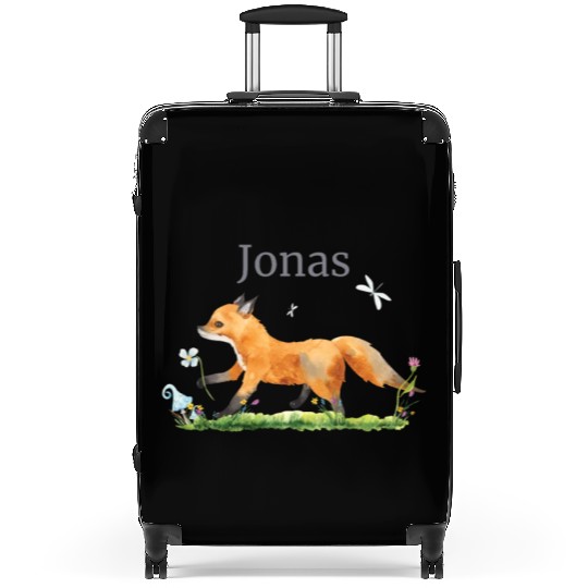 Waldtier Reh Hase Hedgehog Flowers Name Jonas Suitcases