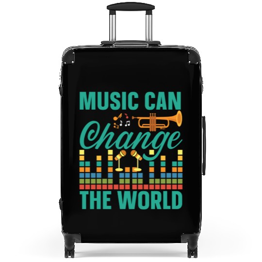 Music Can Charge The World Suitcases