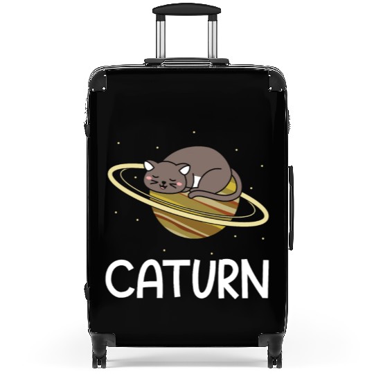 Caturn Cat Owner Saturn Astronomer Astronomy Suitcases