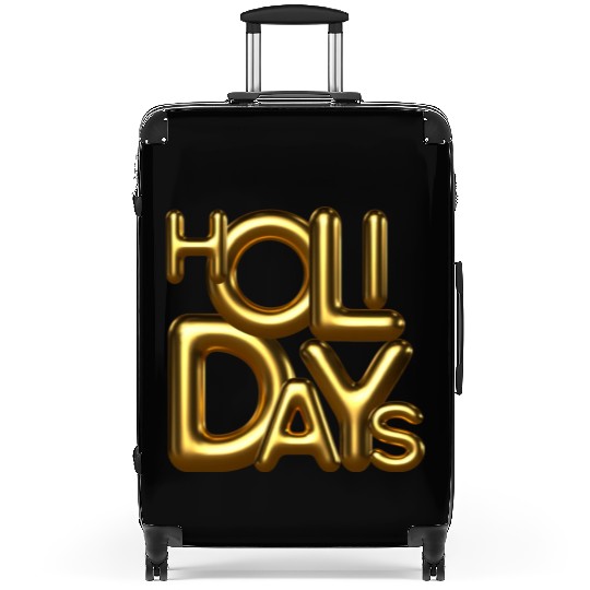 Holidays gold Suitcases