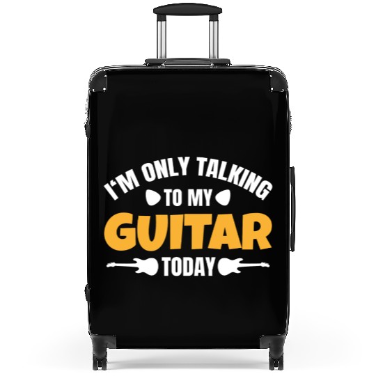 Guitar Player Teacher Lover Guitarist Funny Saying Suitcases