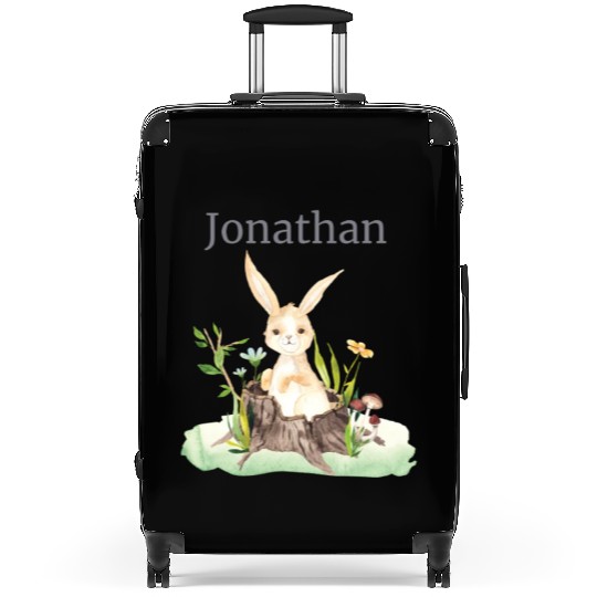 Waldtier Reh Hase Hedgehog Flowers Name Jonathan Suitcases