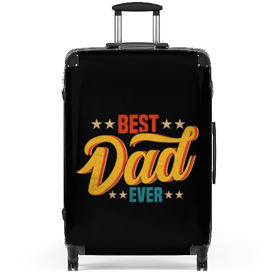 Best Dad Ever Vintage Design Suitcases
