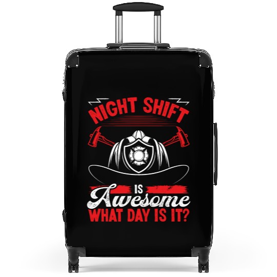 Night Shift Firefighter Volunteer Fire Hose Suitcases