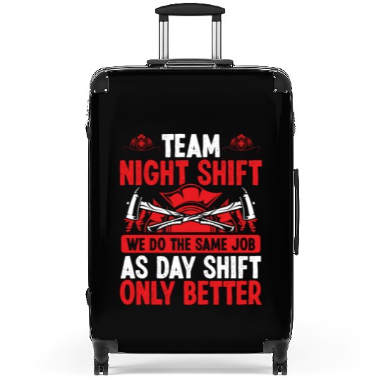Night Shift Firefighter Fire Hose Mask Volunteer Suitcases