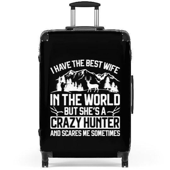Buck Deer Hunting Hunter Wife Suitcases