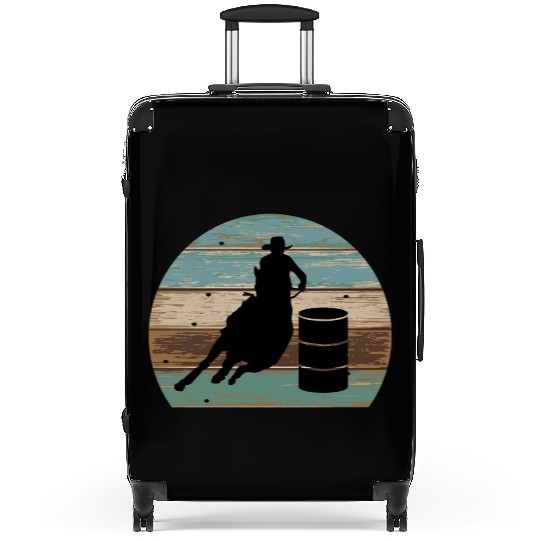 Barrel Racing Retro Style Suitcases