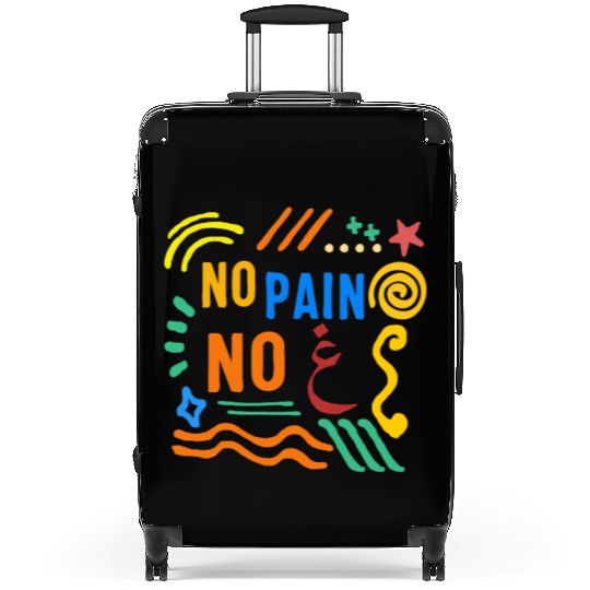 No Pain No Gain Suitcases, Adult Muslim Arabic