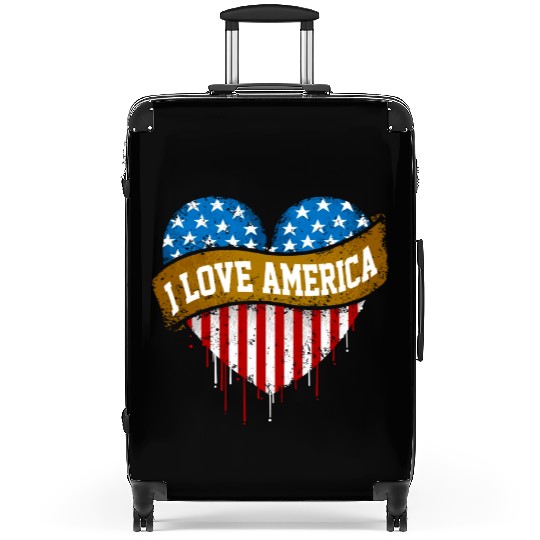 I Love America Suitcases