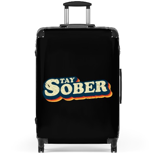 Stay Sober Retro Vintage | Sobriety Suitcases