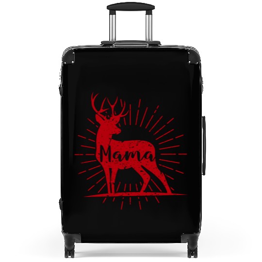 Mama Deer Mother Family Matching Christmas Suitcases