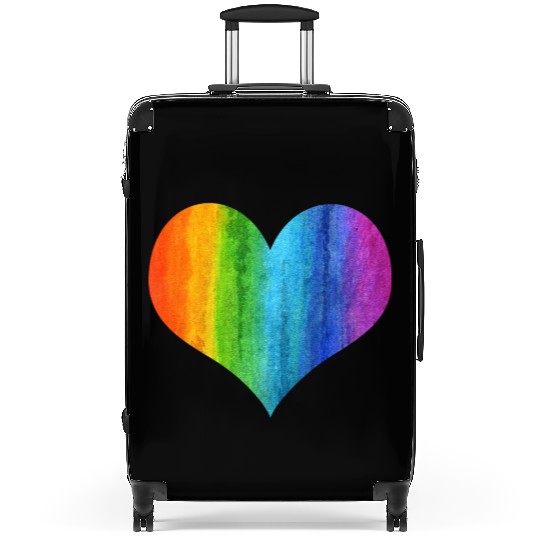 LGBT Gay Lesbian Pride Heart Flag Pride Month Suitcases