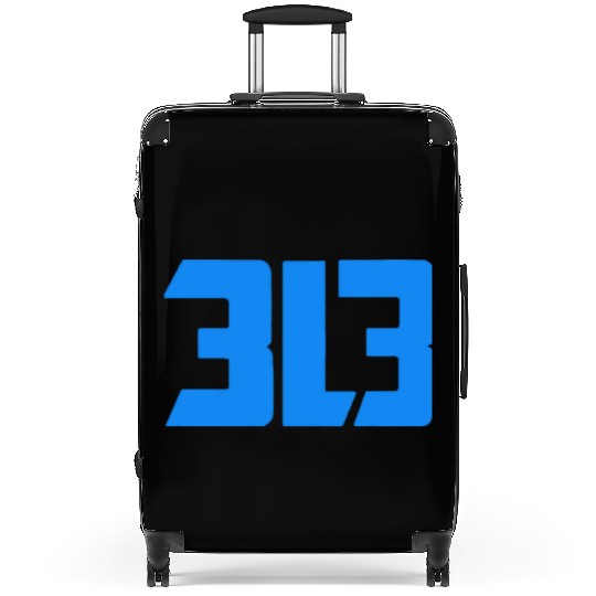 detroit lions 313 Suitcases