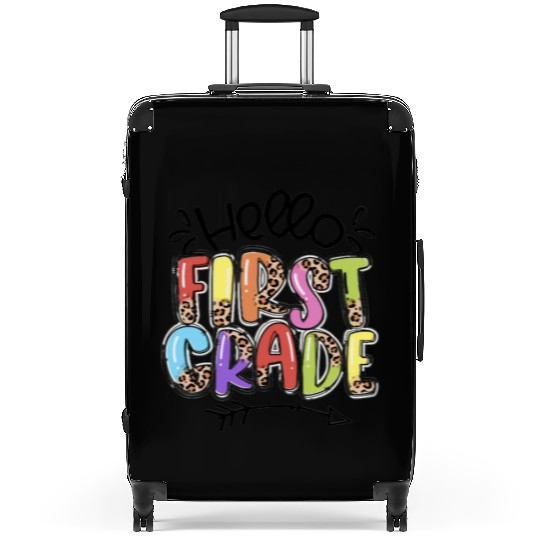 Hello First Grade Back to School Student Teacher Suitcases