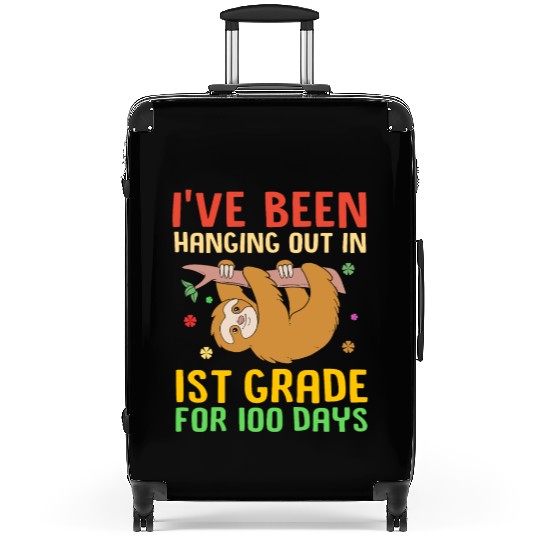 Funny 100 Days Of School Cute Sloth 1st Grade Suitcases