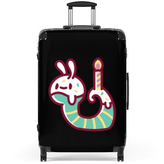 Green Worm Monster Party Suitcases