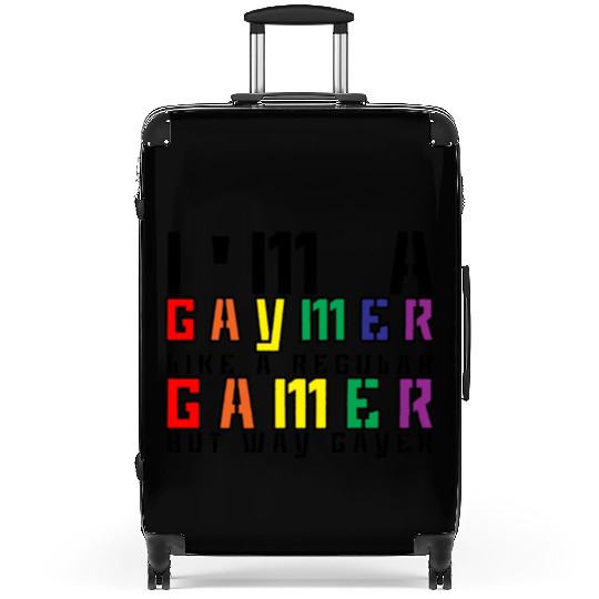 I'm A Gaymer, Like A Regular Gamer But Way Gayer 3 Suitcases