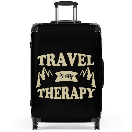 Travel Is My Therapy Cute Travel Lover Christmas I Suitcases