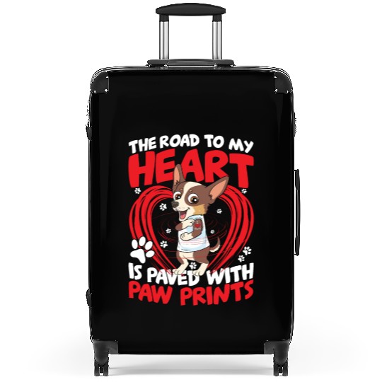 The Road To My Heart Is Paved with Paw Prints Suitcases