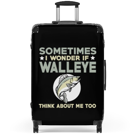 Funny Walleye Fishing Lover Suitcases