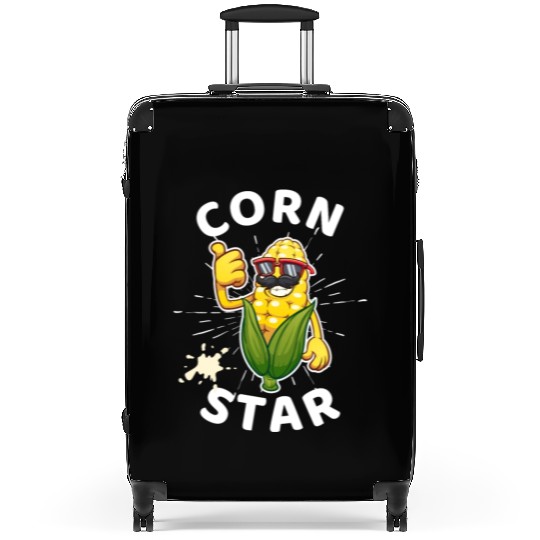 Funny Corn Star Sunglasses Mustache big Postal Service Suitcases