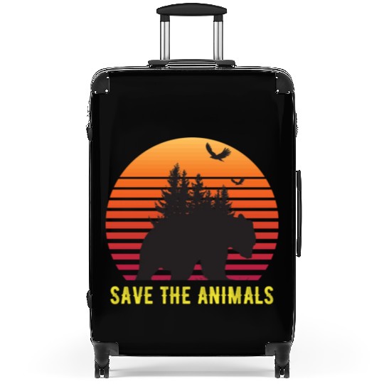Save The Animals Earth Day Suitcases