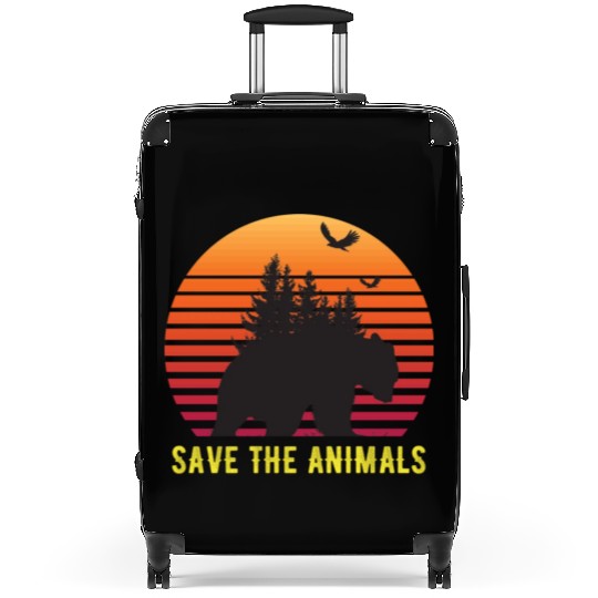 Save The Animals Earth Day Suitcases
